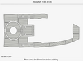 EVA Pads for Tiara 38 LS (2023) - Swim Platform Cockpit Teak Deck Flooring Mat