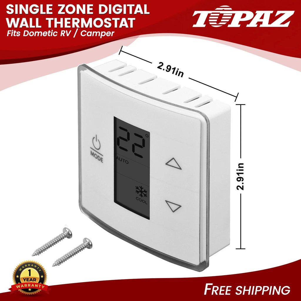 Single Zone Digital Wall Thermostat for Dometic RV Camper 