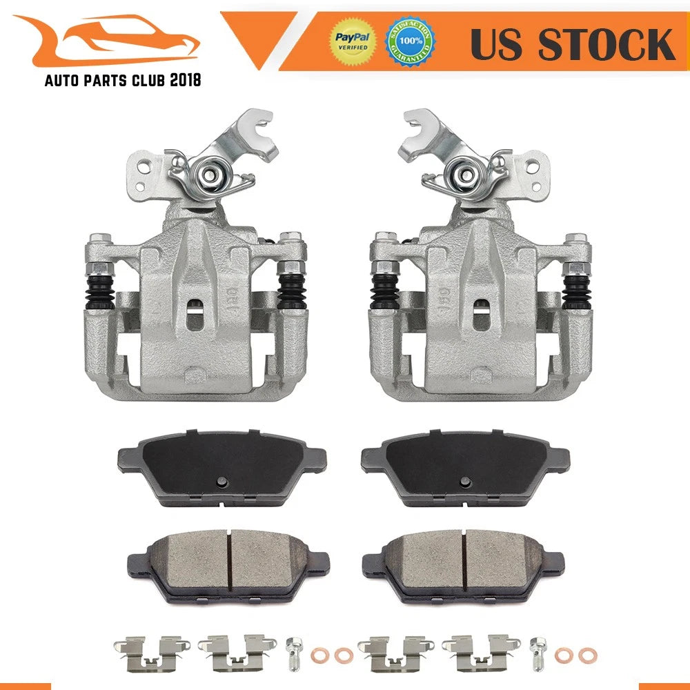 Brake Calipers w/ Bracket Pad Assembly for Lincoln MKZ, Zephyr, Ford Fusion (2006–2012)