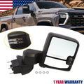 Right Side Black Tow Mirror for Chevy Silverado GMC Sierra (2019–2024)