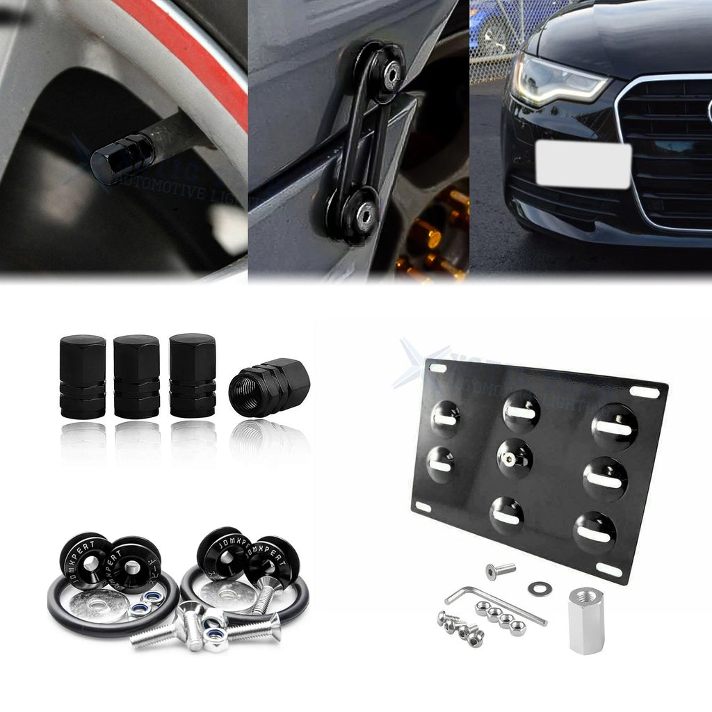 Tow Hook License Plate Air Valve Release Fastener for Audi A4 (2008–2015)
