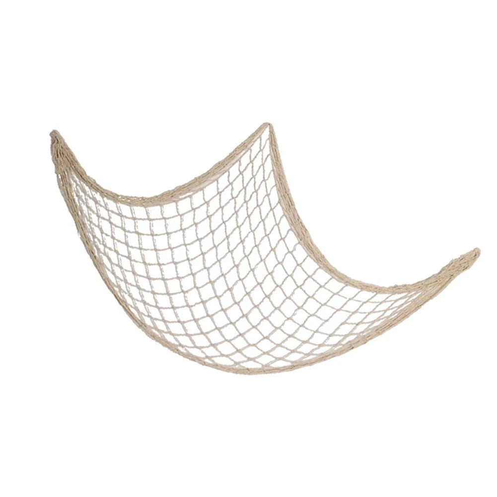 Natural Fiber Cotton Fishing Net Wall Decor for Nursery (DIY Display)