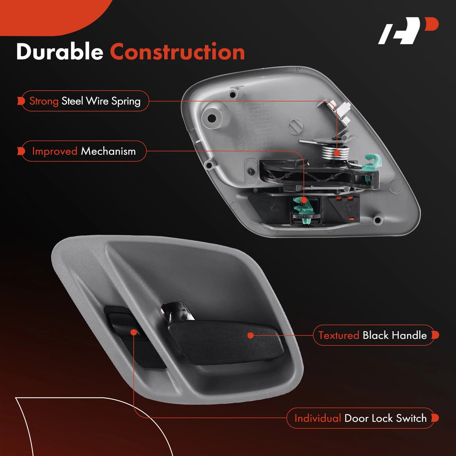 Driver Interior Door Handle for Jeep Grand Cherokee (1999-2004) Gray