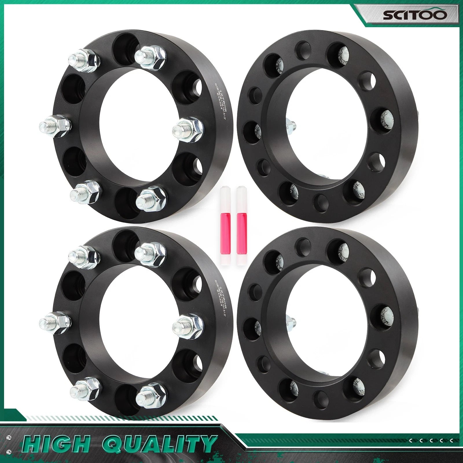4X 1.5" Wheel Spacers 6x5.5 for Toyota 4Runner FJ Cruiser (1989–2022)