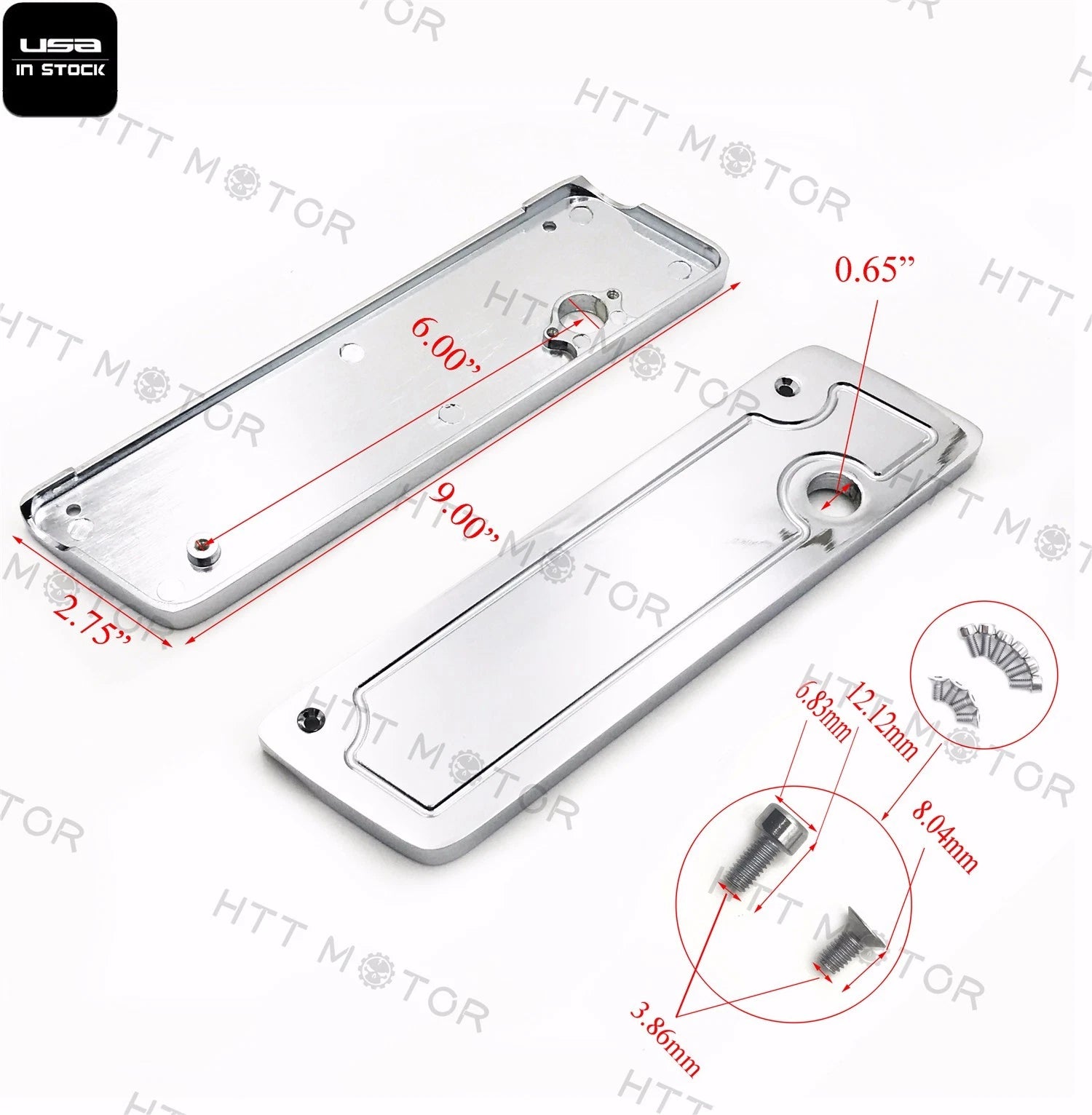 Chrome Saddlebag Latch Covers for Harley Hard Touring (2014–2023)