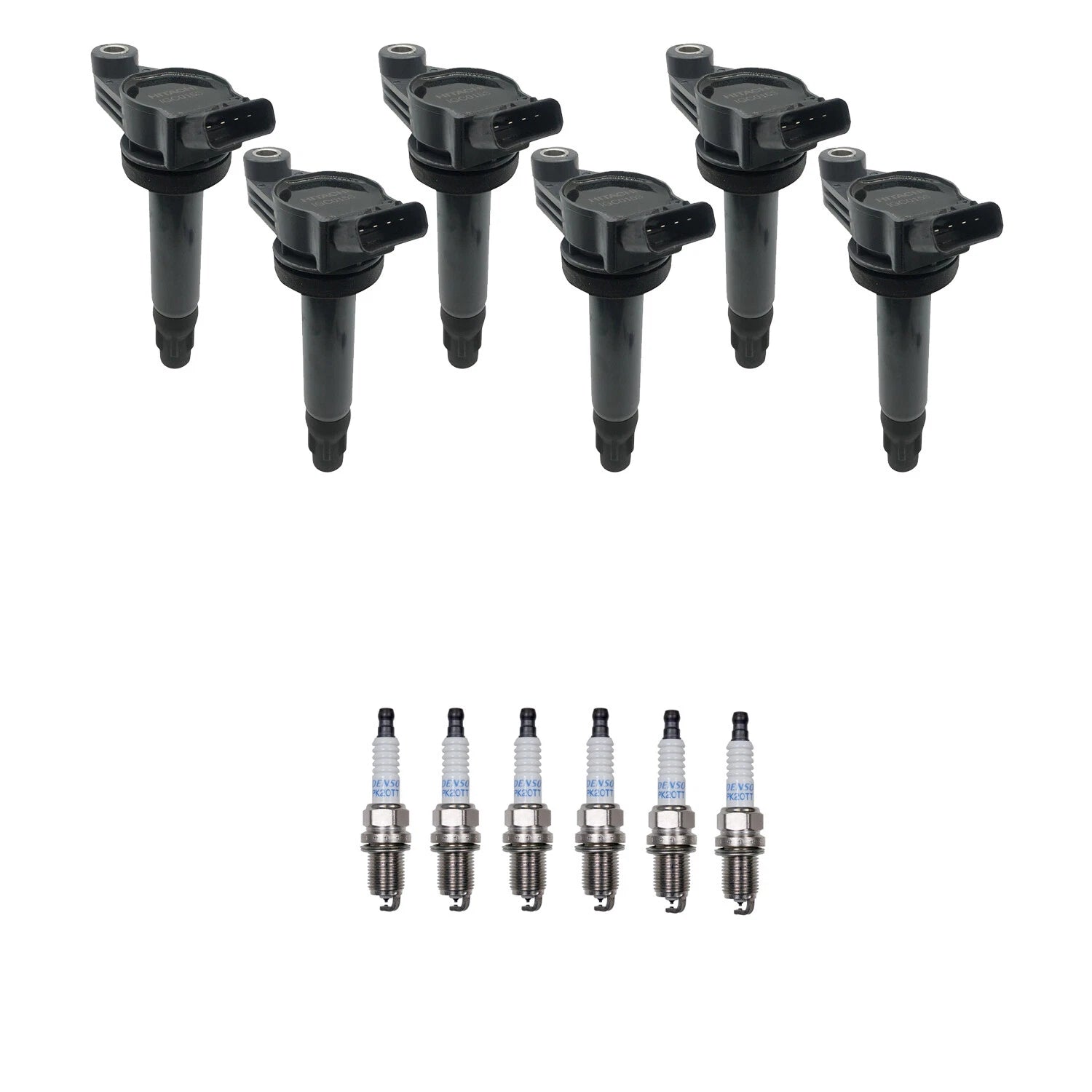 Set of 6 Ignition Coils & Denso Platinum Spark Plugs for Camry V6 (2002–2006)