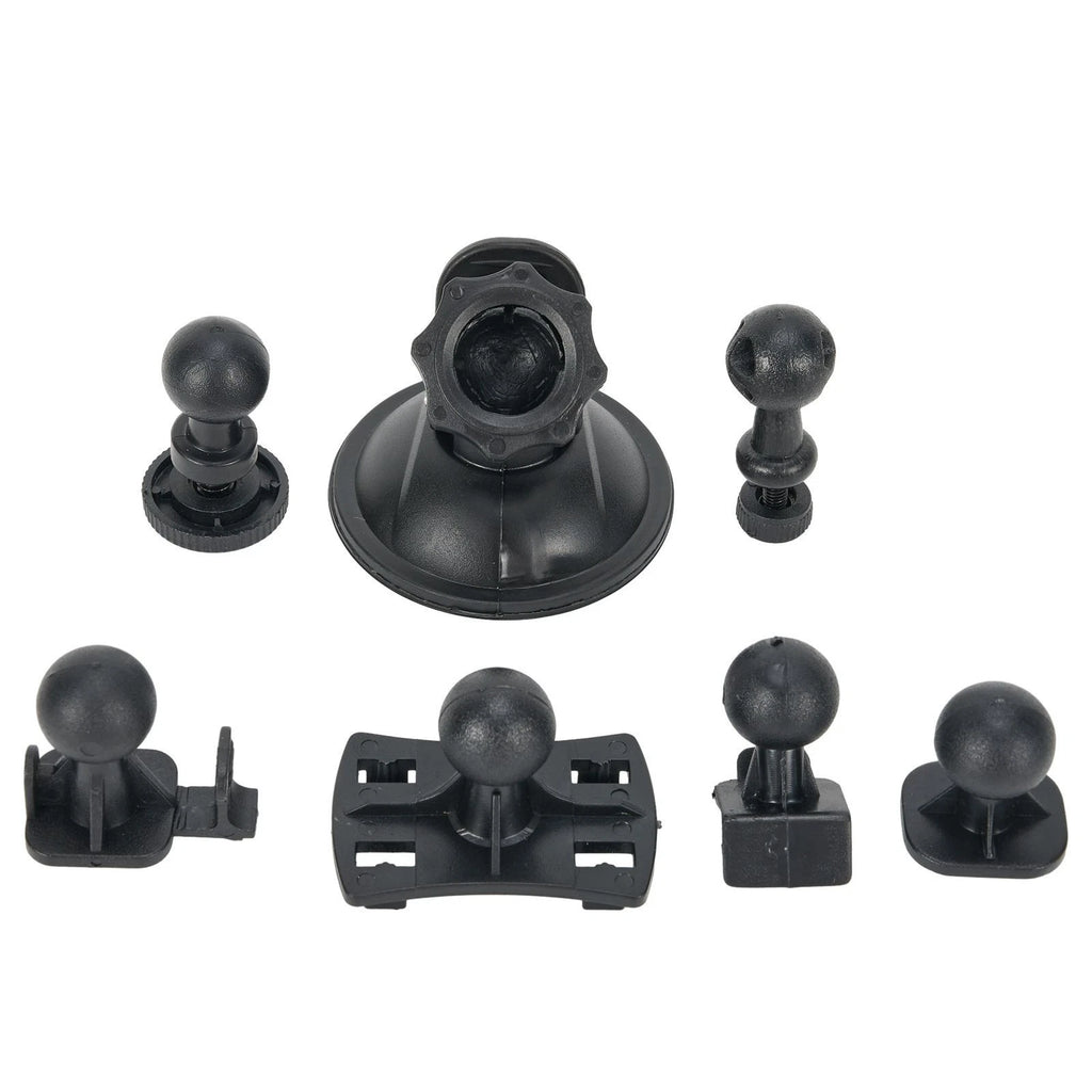 Suction Cup Mount for Dash Cam + 6 Adapter Kit for Vehicle Video Recorder