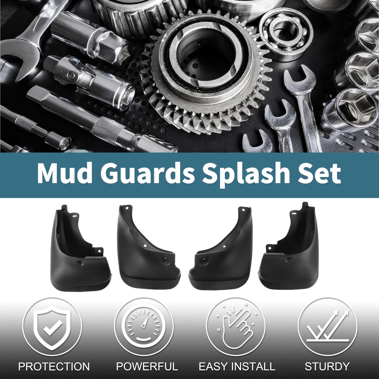 Set of 4 Mud Flaps Splash Guards for Toyota Corolla AE100 (1993–1997)