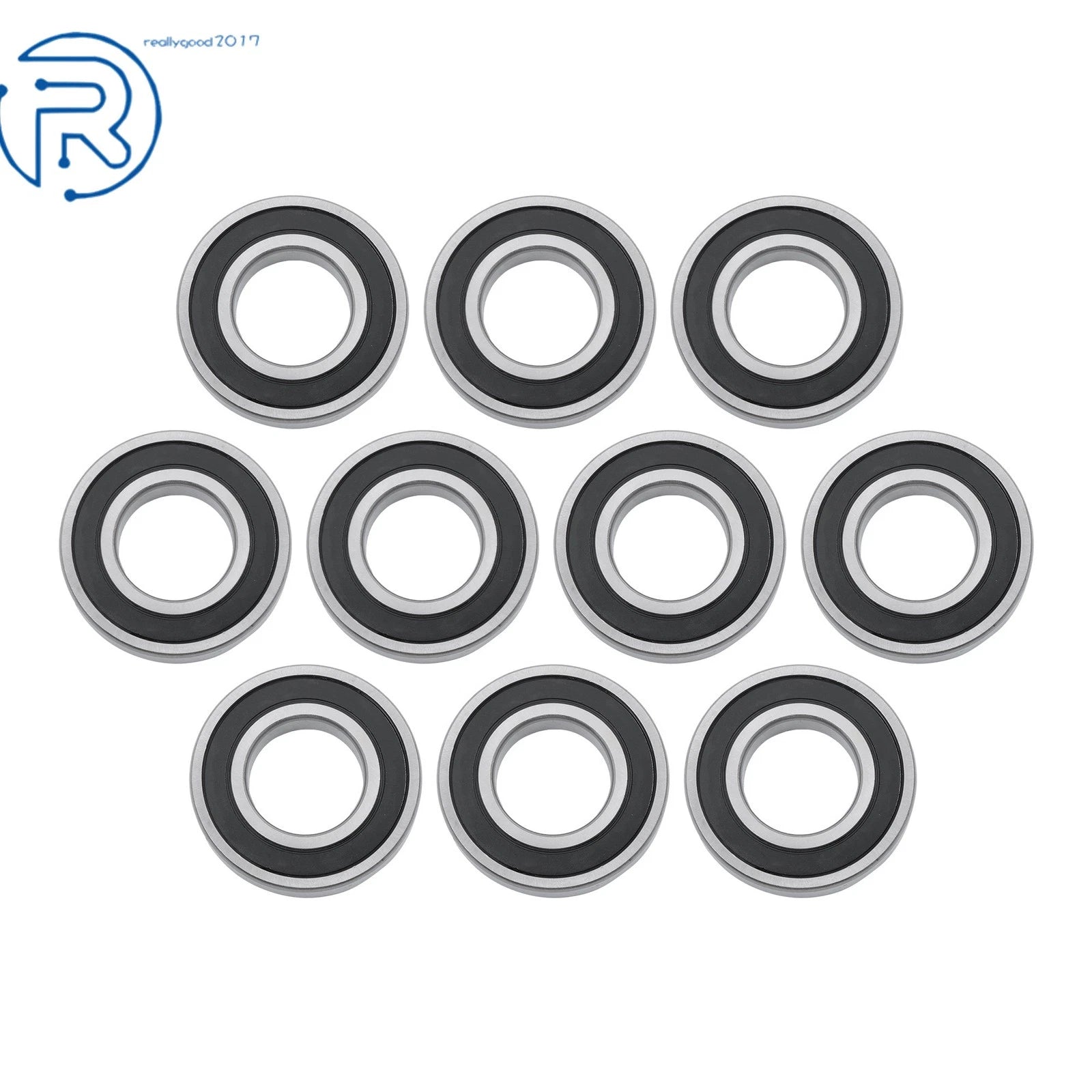 10Pcs 6208-2RS Deep Groove Ball Bearing 40mm ID 80mm OD 18mm Deep