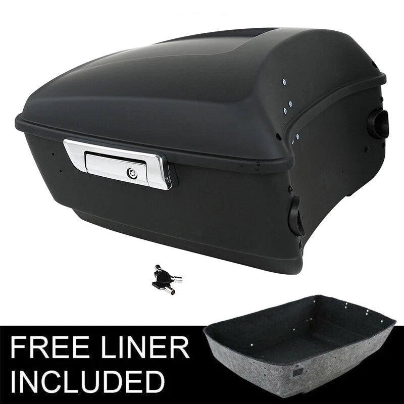 Matte Black King Trunk Luggage for Harley Touring Electra Road Glide (2014–2026)