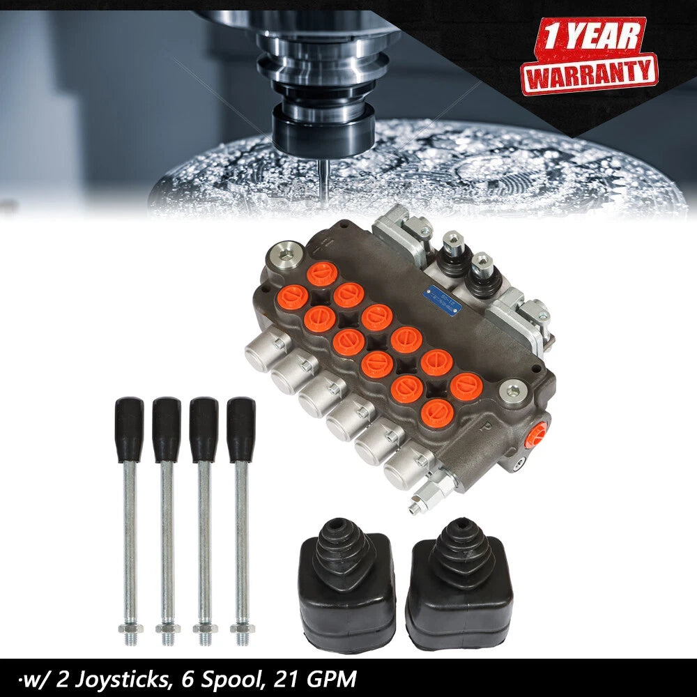 6 Spool Hydraulic Backhoe Directional Control Valve for Make Model
