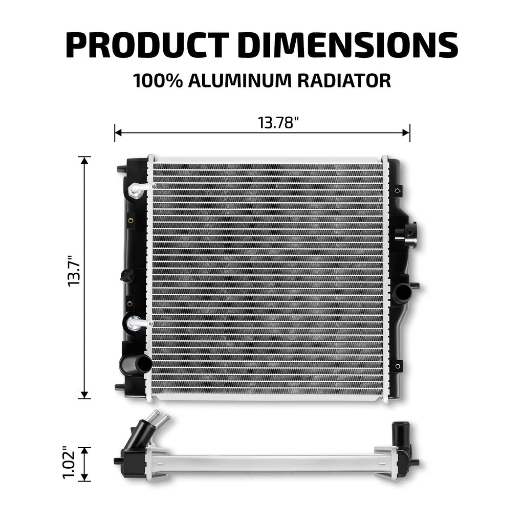 Radiator for Honda Civic 1992–2000, Civic del Sol 1993–1997 CU1290