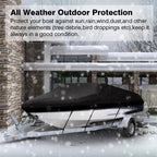 Boat Cover for V-Hull Fishing Boats (20ft-22ft) Waterproof Heavy Duty