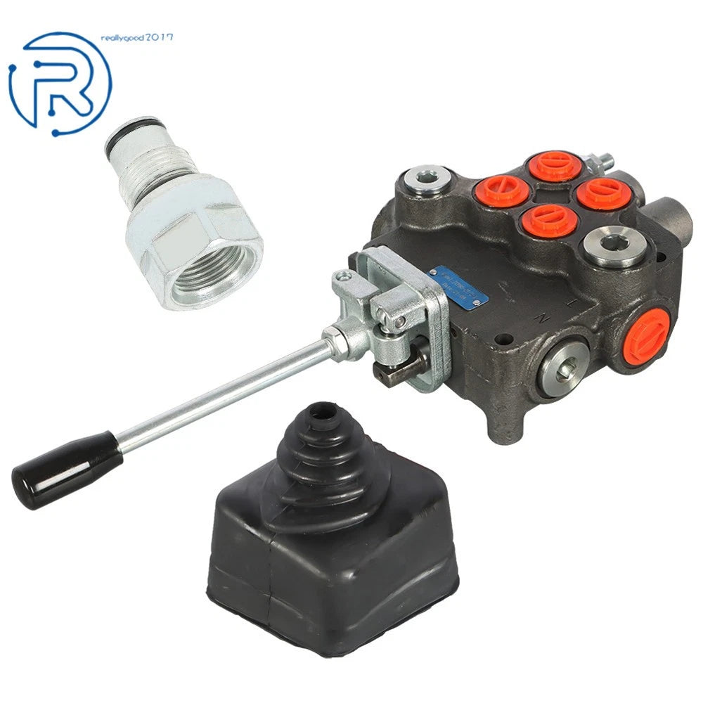 Hydraulic Directional Control Valve w/Joystick for US Equipment (21GPM, 2 Spool)