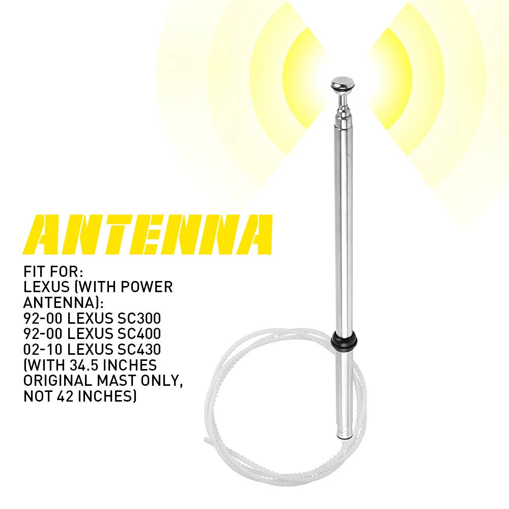 Power Antenna Aerial Mast for Lexus SC300 SC400 SC430 (1992–2010)