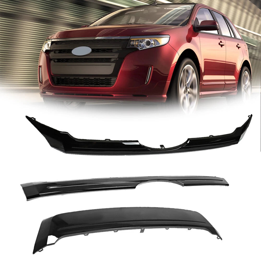 Front Grille Bumper for Ford Edge (2011–2014) Black Painted