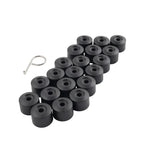 20 x 17mm Wheel Lug Nut Bolt Covers for Volkswagen Golf, Passat, Beetle