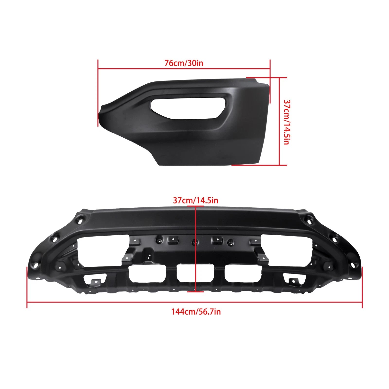 Front Bumper for GMC Sierra 1500 (2016–2018) Without Sensor Holes