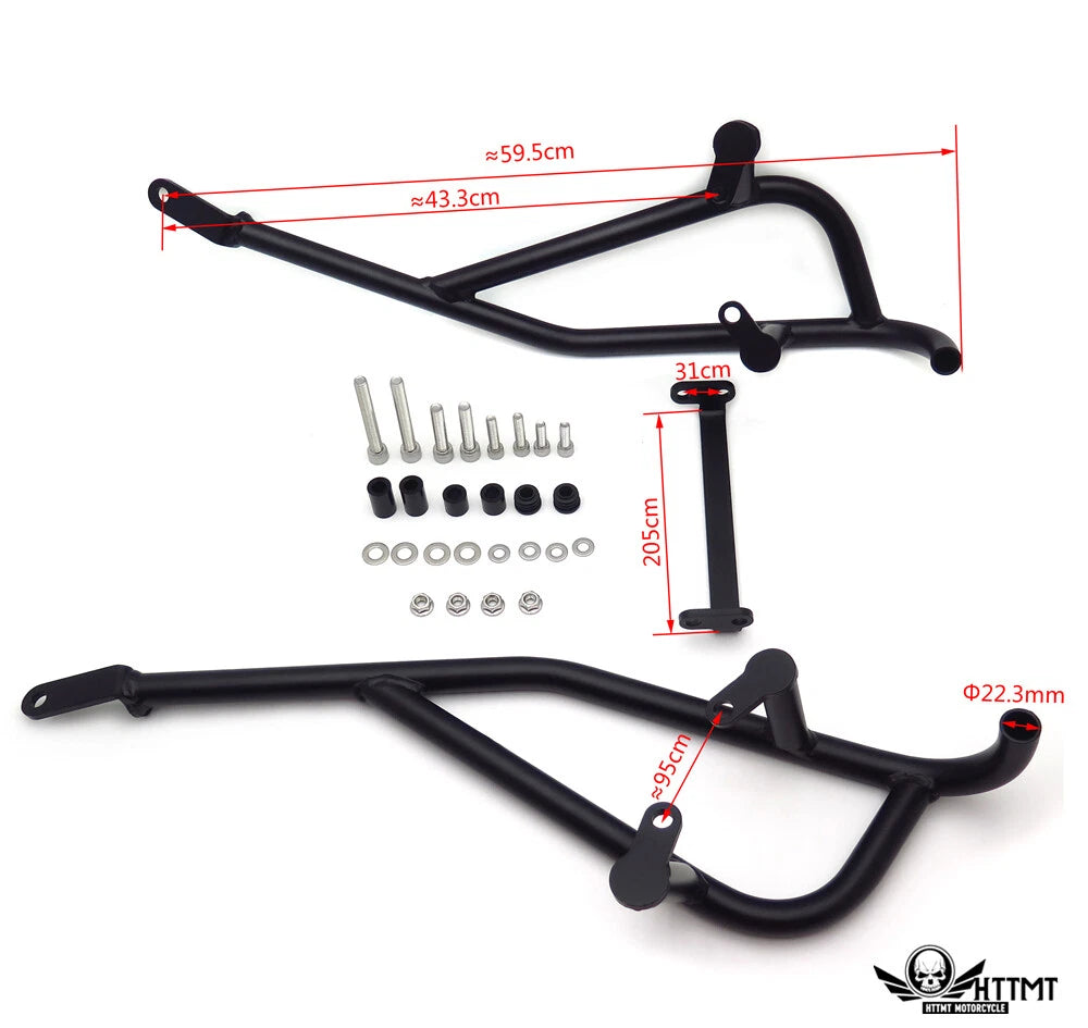 Black Bumper Crash Bars Protector for KTM Duke 790 (2018–2019)