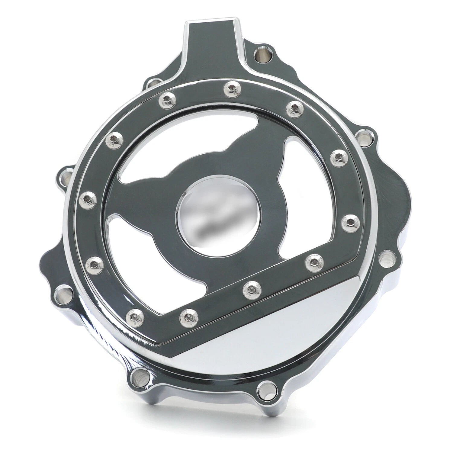 Chrome CNC Clear Engine Stator Cover for Suzuki GSXR600 750 (2001–2003) GSXR1000 (2001–2002)
