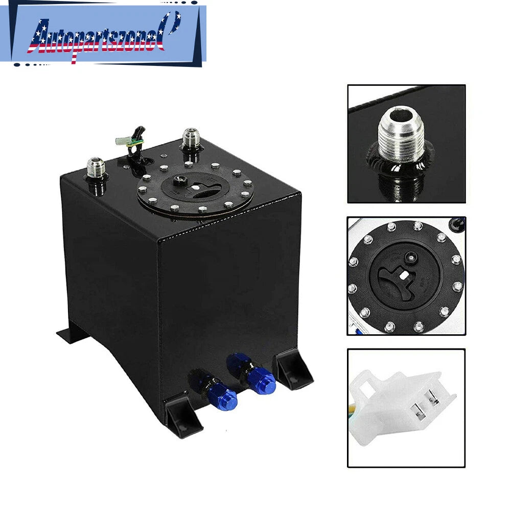 2.5 Gallon Fuel Cell Gas Tank for Drifting (Coated Aluminum)