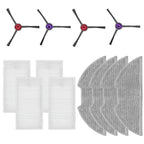 Mop Cloths, Side Brushes, Filter Pack for Eureka E20 Plus (Compatible)