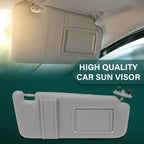 Gray Sun Visor for Toyota Camry (2007–2011) Right Passenger Side