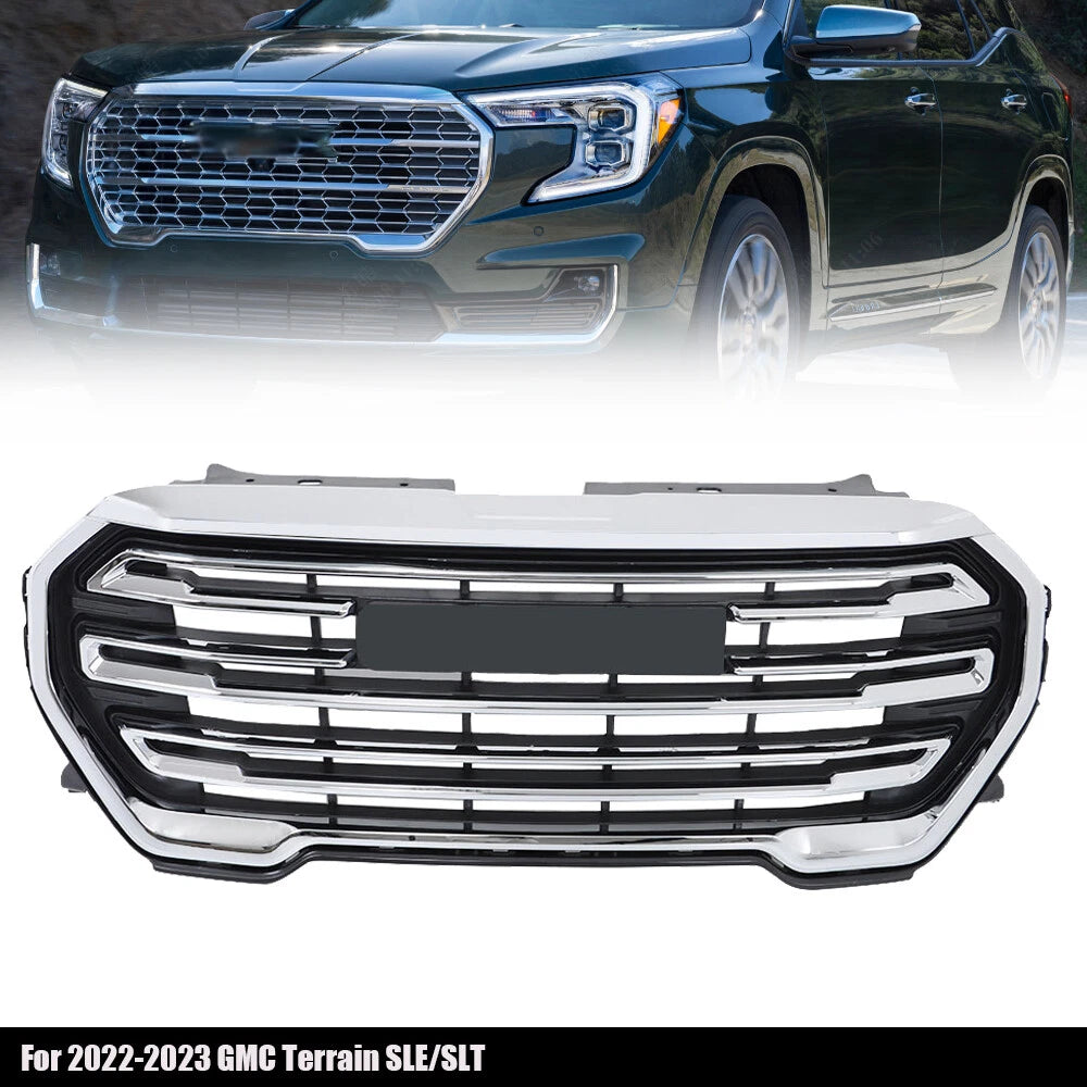 Chrome Front Upper Bumper Grille for GMC Terrain (2022–2023)