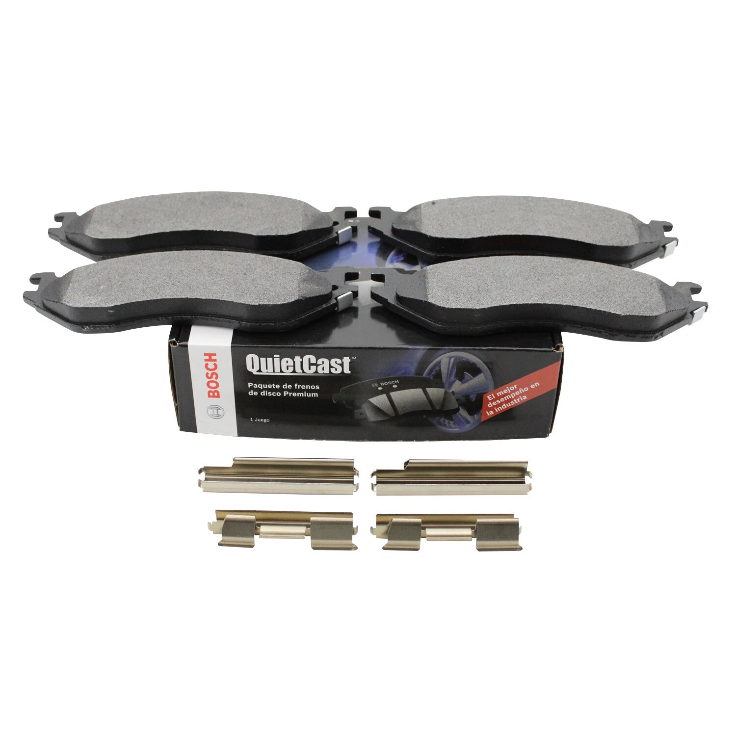 Bosch QuietCast Front Semi-Metallic Brake Pads for Dodge Ram 1500 (2002–2023)