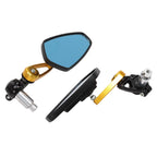 CNC Bar End Rear View Mirrors for Yamaha Kawasaki Ducati (7/8" 22mm)