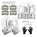 Front Rear Brake Rotors Calipers Pads for Chevrolet Avalanche 1500 (2002–2006)