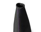 E Brake Boot for Ford Mustang (2015–2020) Black with Purple Stitch
