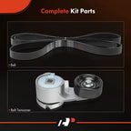 2X Serpentine Belt Drive Component Kit for Ford Thunderbird (1983-1997)