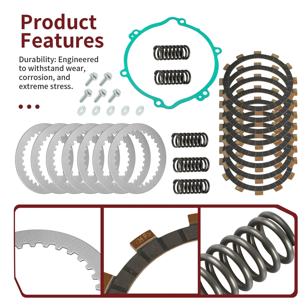Clutch Friction Steel Plates Gasket for Yamaha YZ125 (1994–2004)