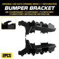 2X Front Bumper Spacer Bracket for Honda Civic (2022–2023) Black