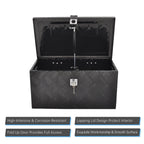 20" x 12" x 9.5" Black Aluminum Tool Box for Pickup Truck (Fits )
