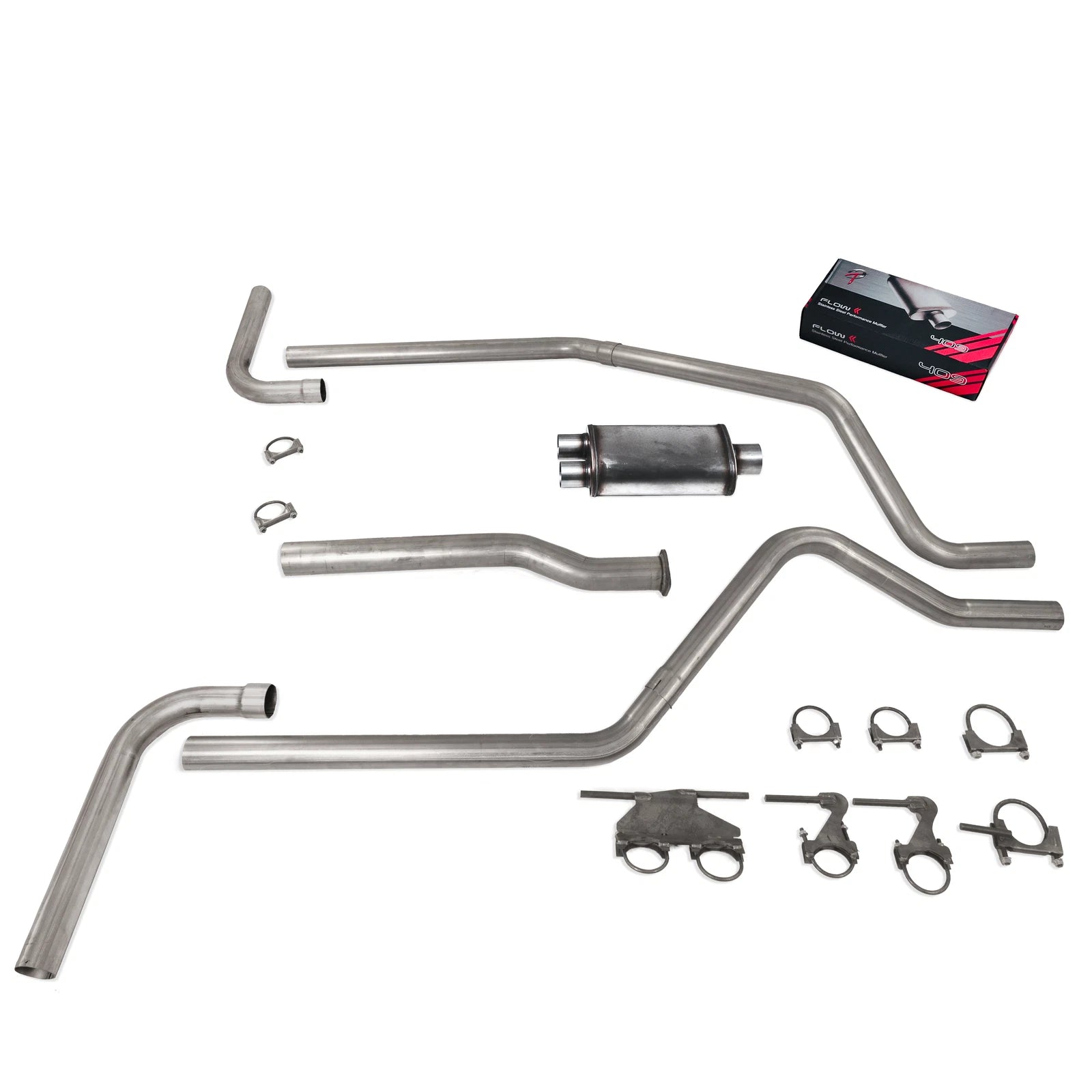 2.5" Dual Exhaust Flow II SS Muffler for Dodge Ram 1500 (2019–2025)