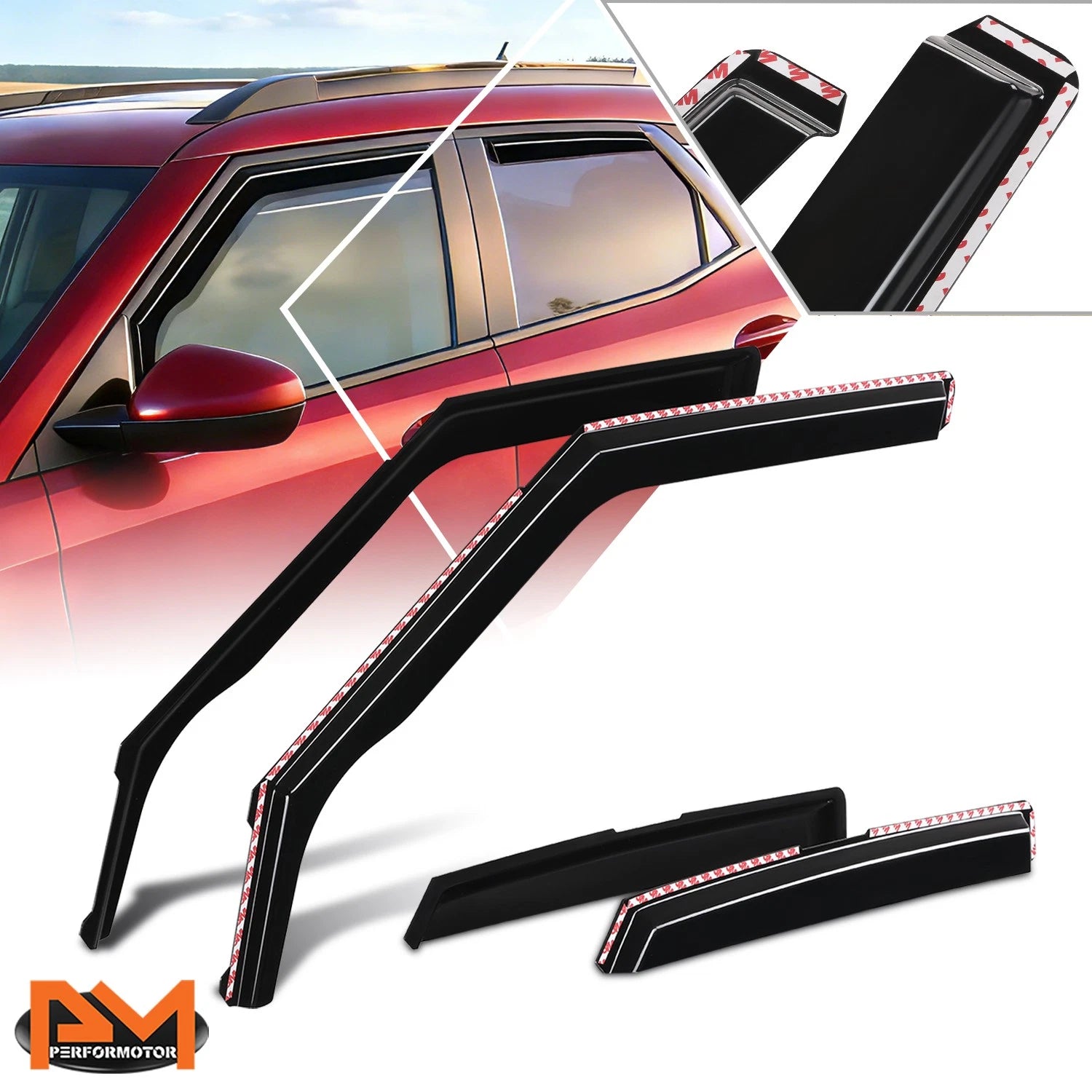 In-Channel Window Visors for Chevy Trailblazer (2021–2026)