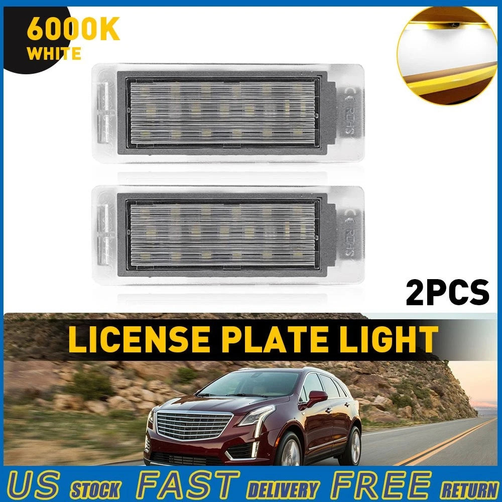 LED License Plate Light for Cadillac CTS ELR XTS SRX (2010–2019)