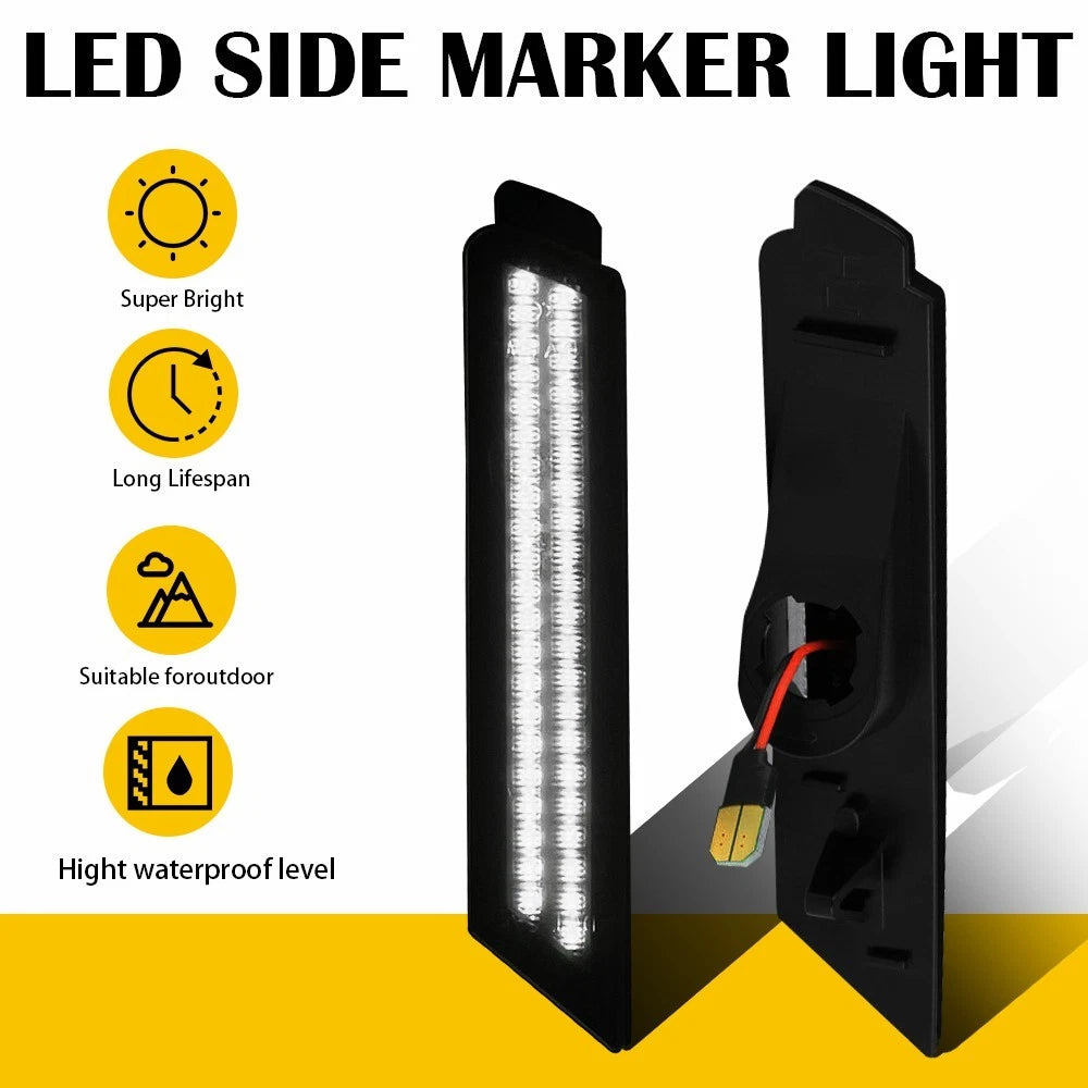Smoke LED Front Side Marker Light Assembly for Chevy Camaro (2010–2015) 92246245