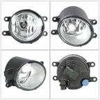Set of 2 Fog Lamps Assembly with Switch, Bulbs, Wiring for Toyota Corolla (2012–2015)