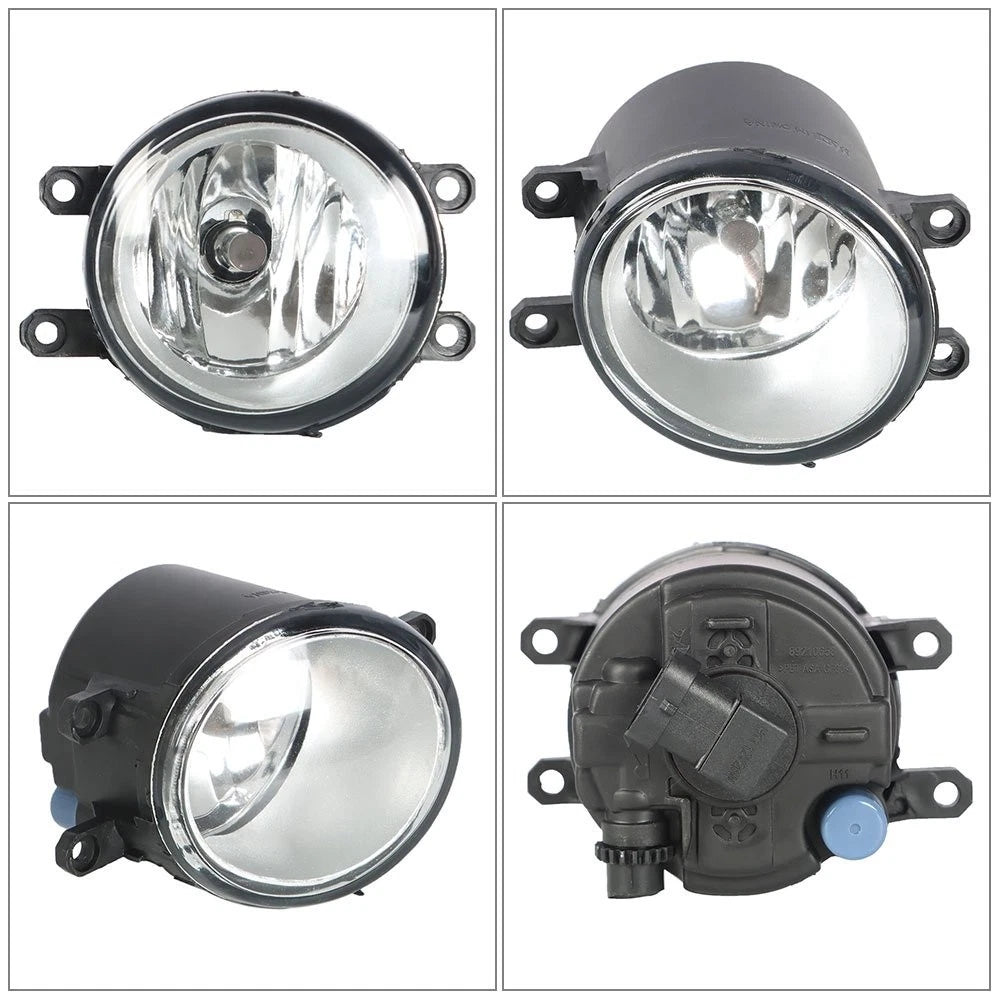 Set of 2 Fog Lamps Assembly with Switch, Bulbs, Wiring for Toyota Corolla (2012–2015)