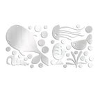 Mirror Effect Sea Fish Wall Sticker for Living Space