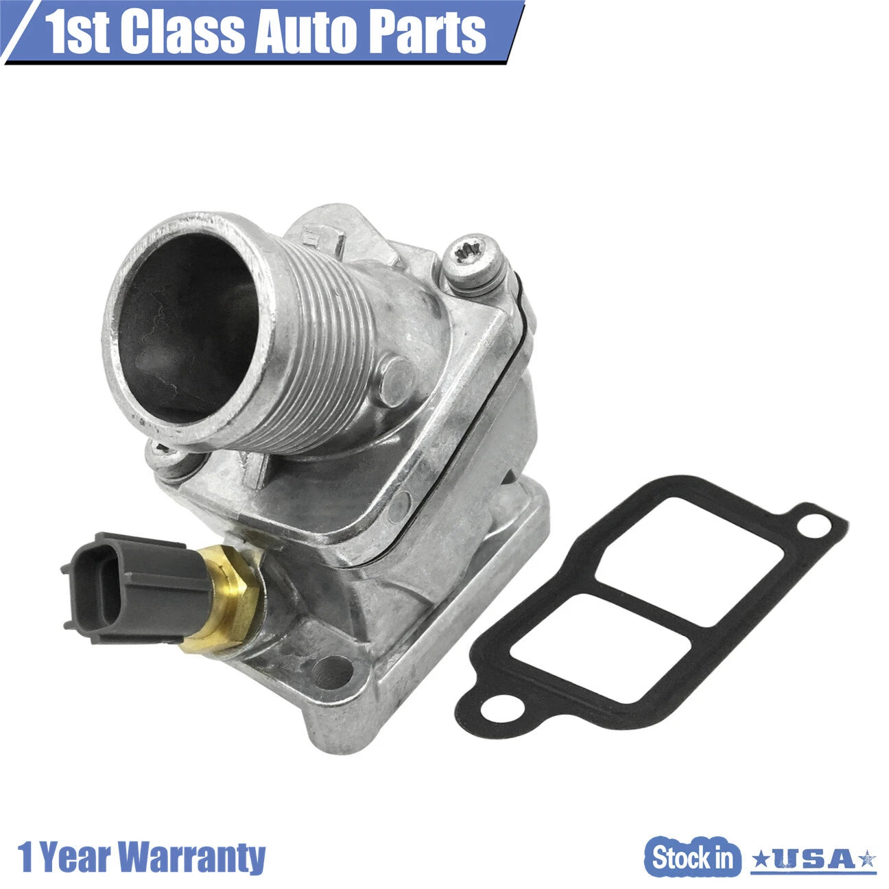 Thermostat Housing with Sensor and Gasket for Volvo V70 S60 (2003–2007)
