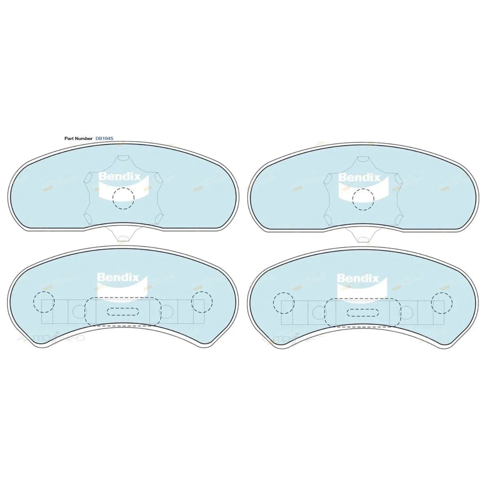 GCT Front Disc Brake Pad Set 4.1L 5.7L for Ford LTD (1979 - 1988)
