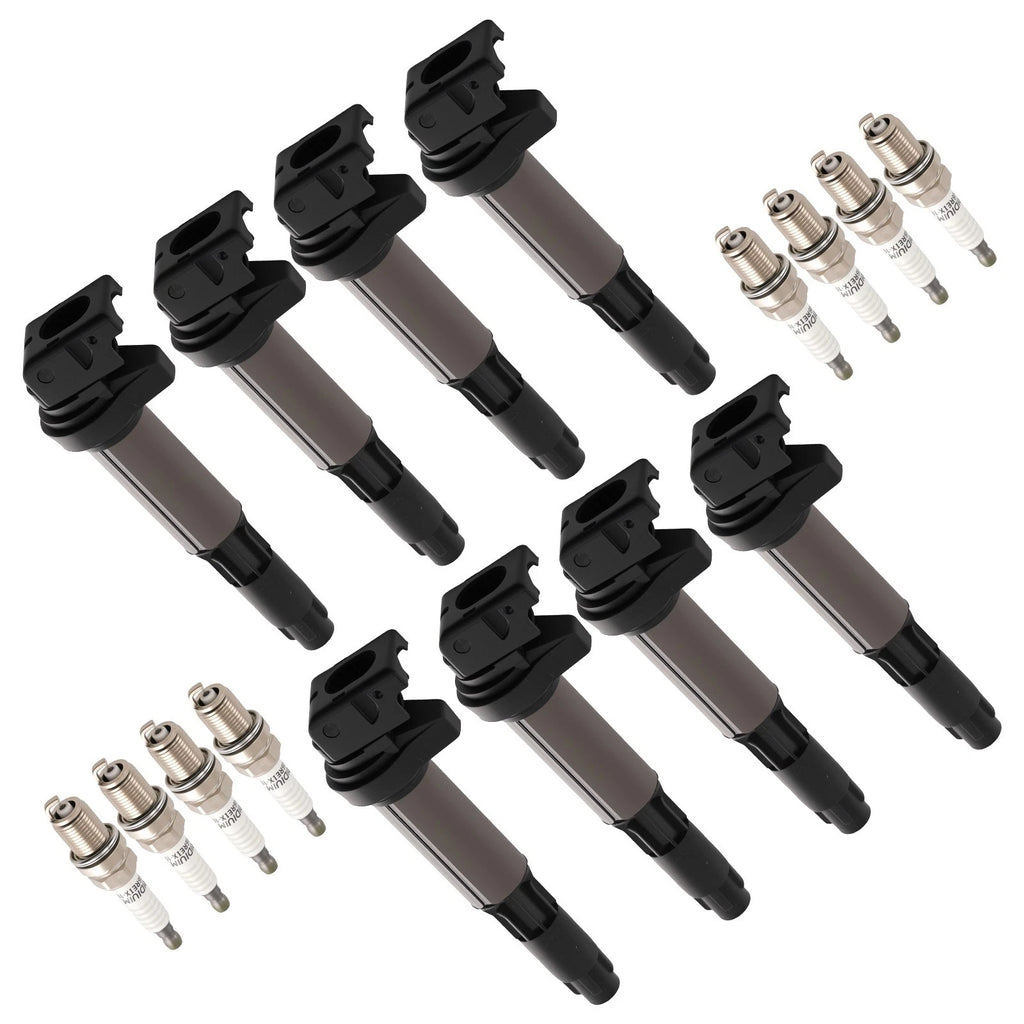 8X Ignition Coils & Iridium Spark Plugs for BMW 745Li E65 (2002–2005)
