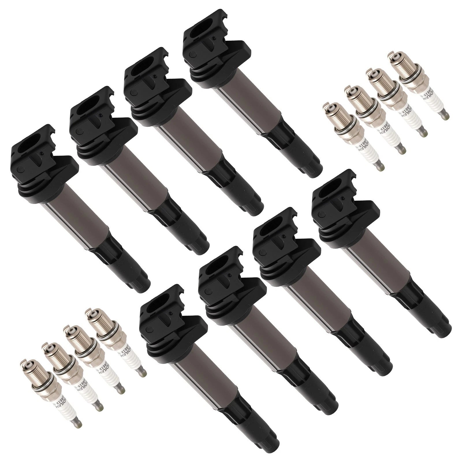 8X Ignition Coils & Iridium Spark Plugs for BMW 745Li E65 (2002–2005)