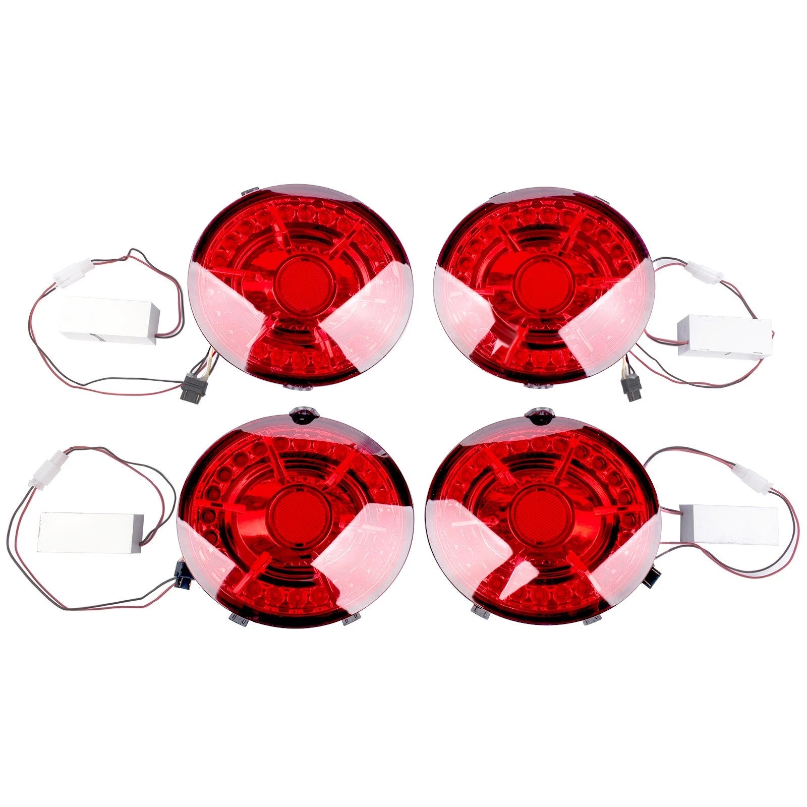 Set of 4 LED Brake Tail Lights for Chevy Corvette C6 (2005–2013)