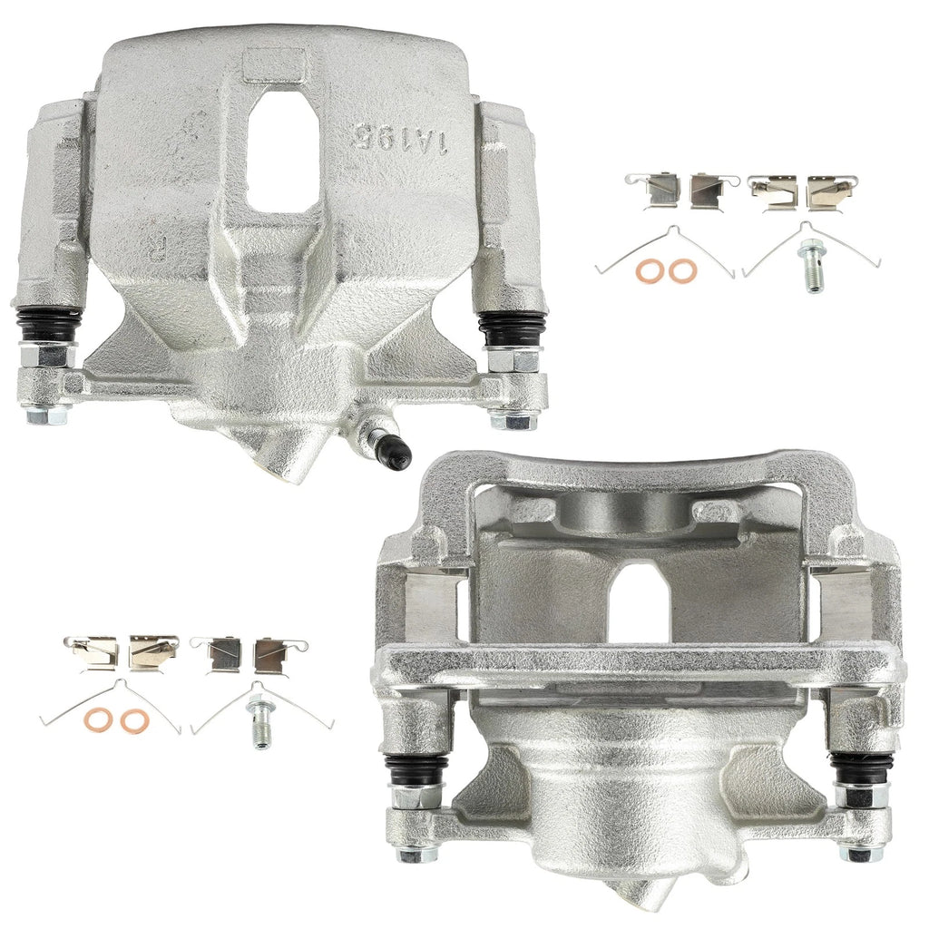 Set of 2 Front Brake Calipers for Geo Prizm, Toyota Corolla