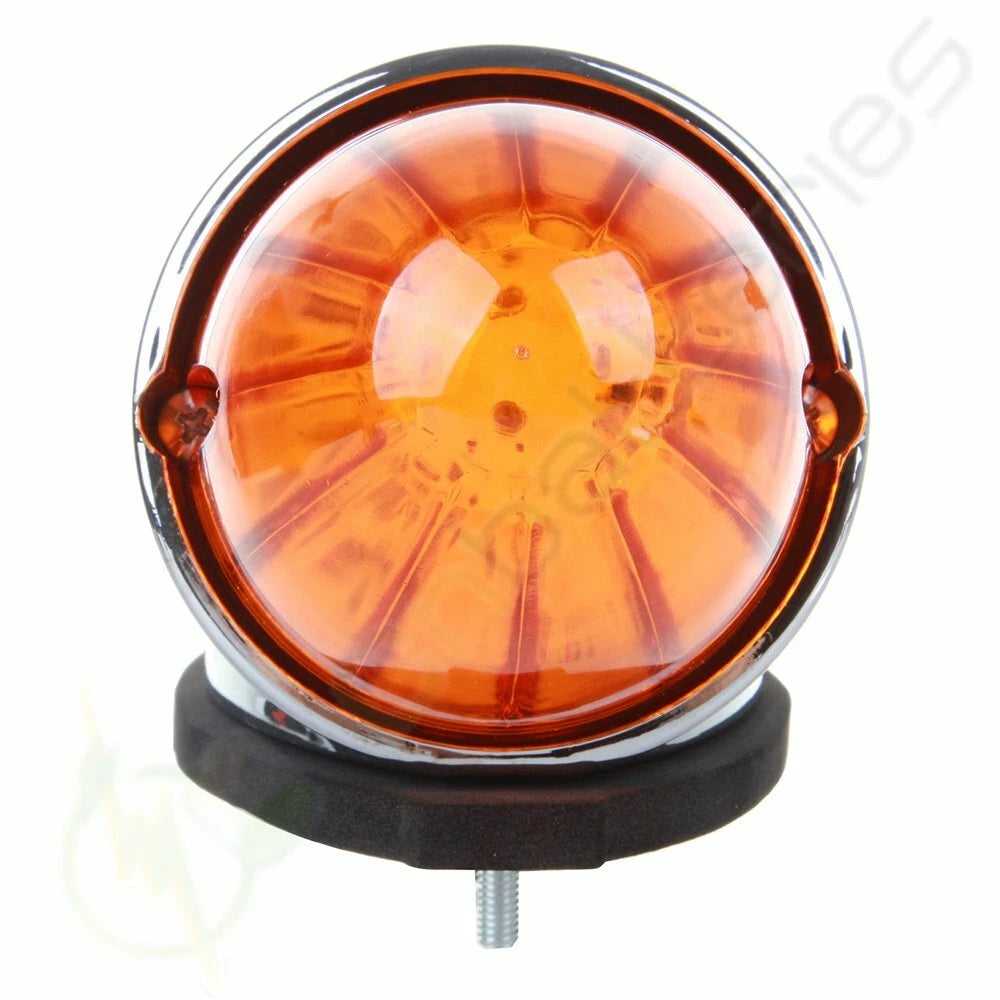 9X Amber Chrome Torpedo 17 LED Cab Marker Light for Paccar Freightliner (N/A)